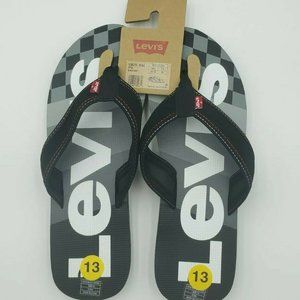Levi's Mens ETNA Casual Flip-Flop Vegan Sandal Beach Shoe Size 13